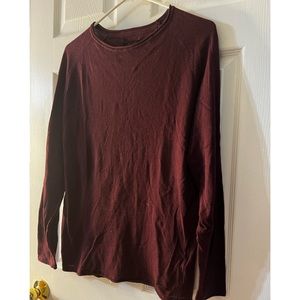 Mens Brand New Burgungy Long Sleeved Comfy Shirt!